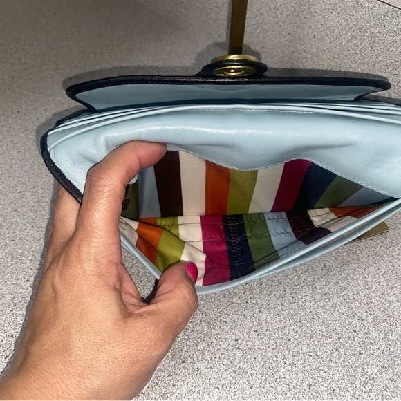 Coach Legacy Kisslock and Turnlock Tan and Black Wallet EUC - Picture 9 of 16